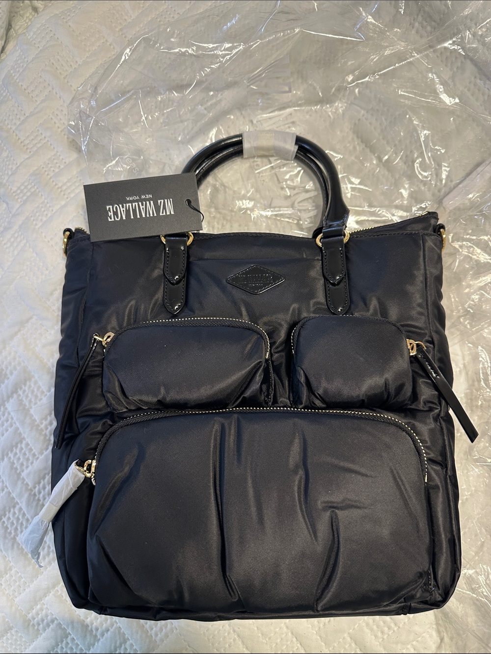 MZ Wallace Black
Small Chelsea Top
Handle Tote
Crossbody New